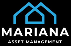Black and Blue Modern Asset Management Logo Design Black and Blue Modern Asset Management Logo Design